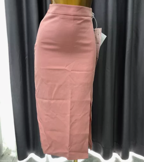 包邮 全新样衣天猫客户西装面料包臀半身中裙...