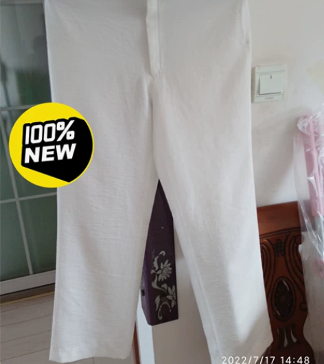 全新白色女长裤，休闲裤，乔诺尔品牌，裤长9...