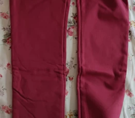 全新冬季加肥加大纯棉加绒小脚裤铅笔裤，平铺...