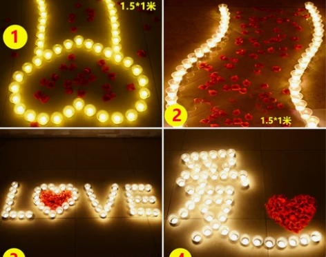 电子蜡烛浪漫求婚创意布置用品惊喜生日蜡烛灯...