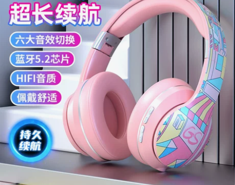 蓝牙耳机头戴式无线笔记本电脑男女学生通用音...