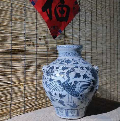 元代青花罐,会所摆件、茶馆摆件、文房陈设。...