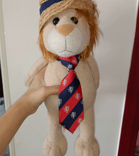 老玩具 毛绒玩具 草帽领带小狮子 复古怀旧...