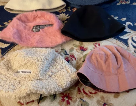 秋冬盆帽 闲置出售 图2白色是日本制的10...