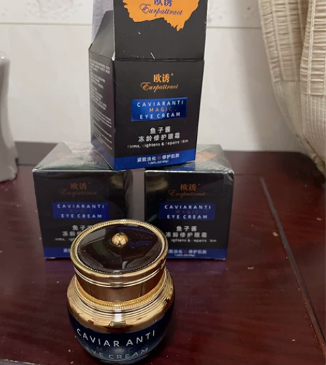 修复眼霜鱼子酱冻龄眼霜 拆了一瓶不合适自己...