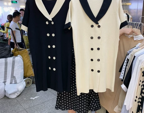 夏季新款韩版宽松百搭中长款短袖学院风翻领…...