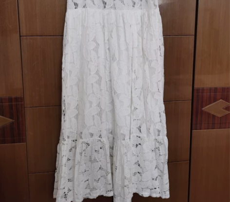森女系小清新蕾丝花边连衣裙夏季无袖背心裙均...