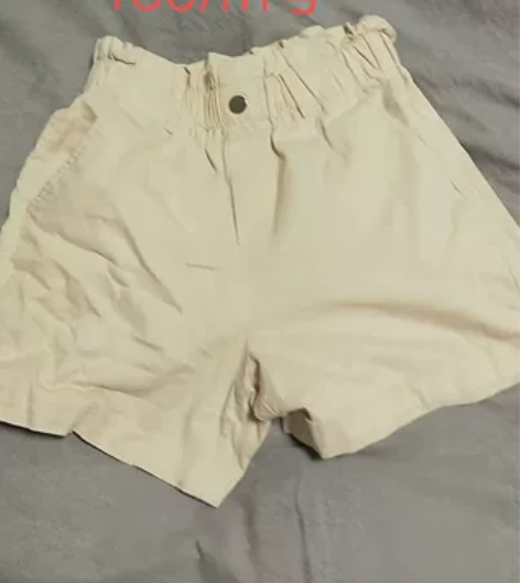 a字花苞短裤女夏季薄款2022年新款松紧腰...