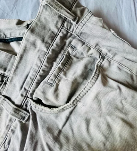 杜嘉班纳薄款牛仔裤 正品原色灰自然穿旧见图...