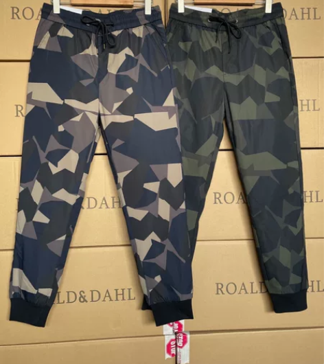 出口北欧订单！合体修身裤型迷彩男士轻盈保暖...