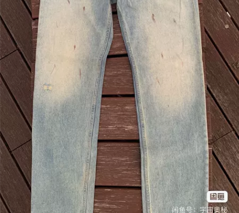 ZARA牛仔裤做旧水洗黄2022款31码 ...