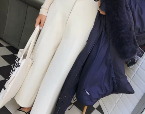 vcruan 2021阿希哥女裤直筒裤阔腿...