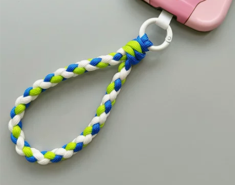 手机挂绳 手机挂绳初遇绳艺编织钥匙扣创意潮...