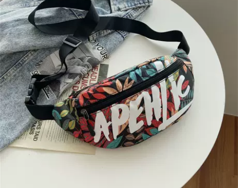 日系胸包男潮牌街头潮流个性斜挎包女百搭in...