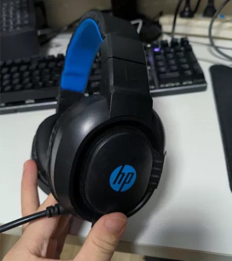 闲置惠普 hp 头戴式耳机一副，usb供电...