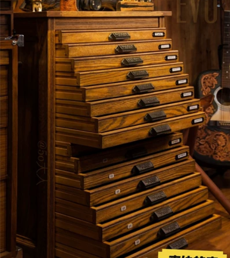 西洋vintage中古图纸柜床头柜 全新现...