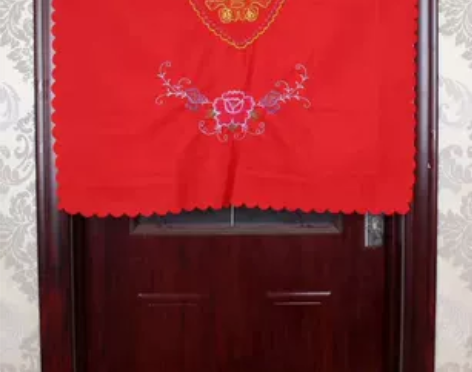 红色 结婚 棉门帘 四季保暖 新婚婚房门挂...