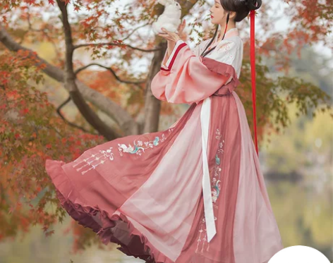 醉雨朵兔莲语汉服女正品原创中国风白菜晋制齐...