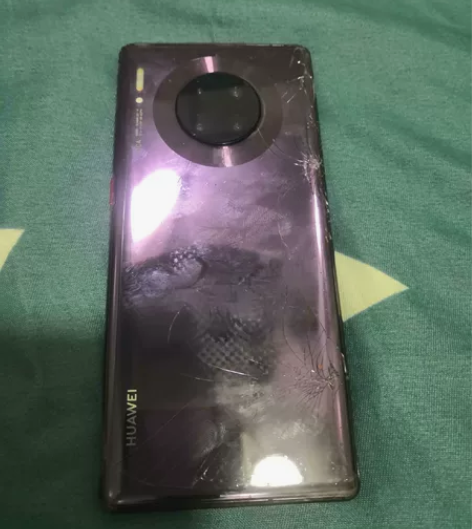 华为mate30pro手机，屏幕摔坏，后玻...
