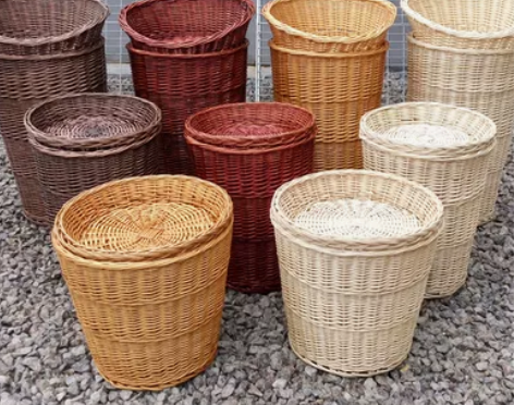 果篮竹篮竹筐收纳筐超市水果陈列筐堆头篮框篮...