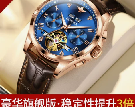 瑞士欧品客品牌男士手表正品机械表男款全自动...