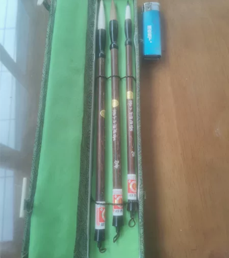 老湖笔善琏笔套装三支宜,书,画。羊,狼,兼...