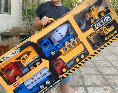 大号工程车儿童玩具车男孩套装挖掘挖推土机