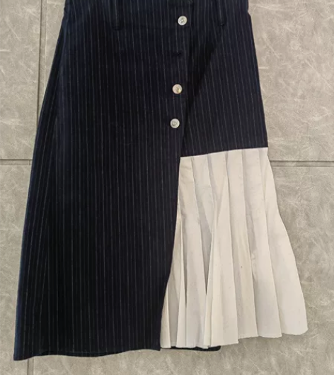 不规则A字裙，适合100斤左右美女，售出不...