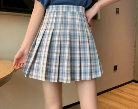 短裙春装2021年新款百褶裙高腰显瘦A字裙...