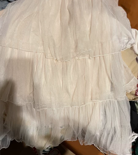 纱裙 蛋糕裙 长裙 松紧腰 只穿过两次 非...