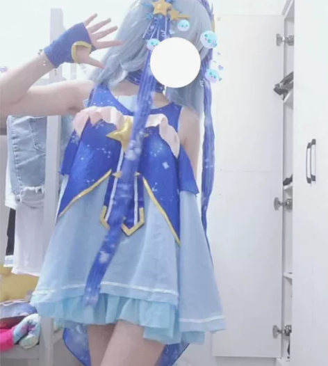 2017雪初音 大全套 假发裙子手套南瓜裤...