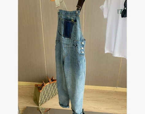 ?减龄少年感~显小显瘦！撞色肩带 抽象刺绣...