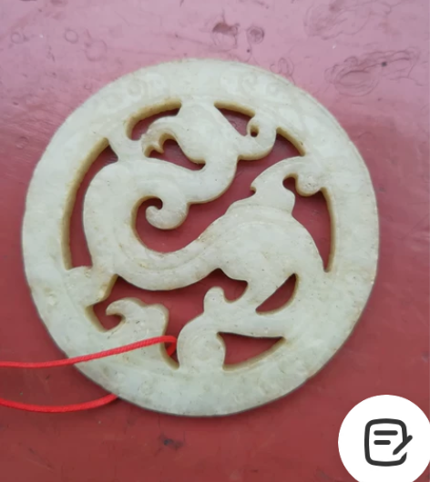 和田玉玉雕团凤 品相尺寸见图，有磕碰，无裂...