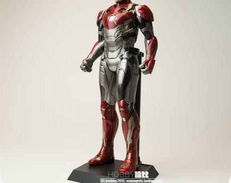 漫威真人版复仇者联盟1:6钢铁侠mk47静...