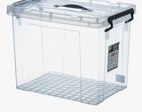 加厚塑料手提衣物收纳箱透明收纳家用杂物小整...