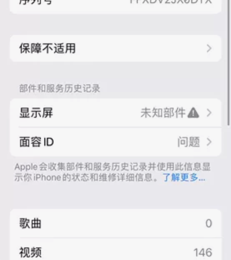 苹果12国行256。面容坏了！换了屏幕有点...