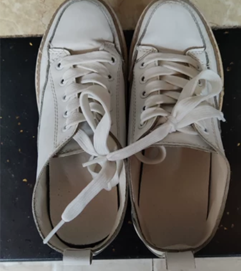 女士小白鞋，增高底，36码，85新 感兴趣...