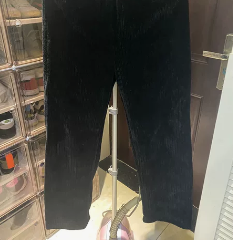 女士雪尼尔加绒阔腿裤，全新m，腰围68可拉...