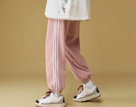 【6折抄底】宽松百搭条纹裤子新款加长秋冬加...