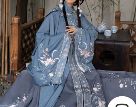 有详情图（只出不换）清梳家西府幽兰明制汉服...