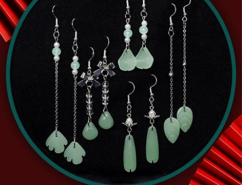 汉服古风耳新款2021年气质高级感，925...