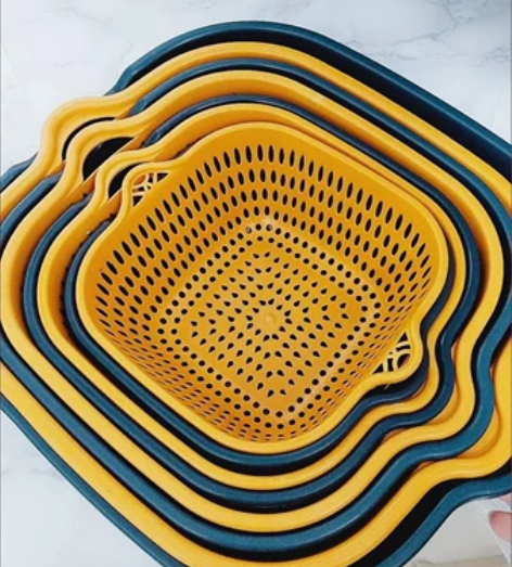 清仓号码不全双层塑料洗菜盆沥水篮子厨房神器...