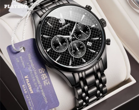 2021年新款正品牌花花公子手表男士全自动...