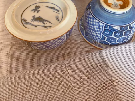 千峰238一壶三杯 日本回流千峰瓷器，青花...