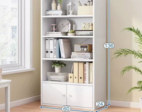 【超值捡漏】简易书架简约落地书柜置物架分层...