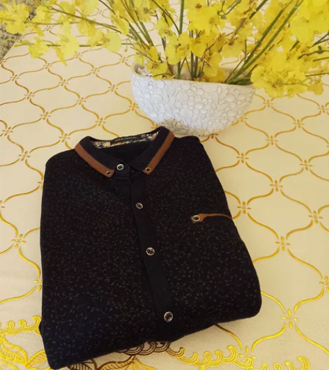 男士 加绒加厚 条纹衬衫  九新 商场20...