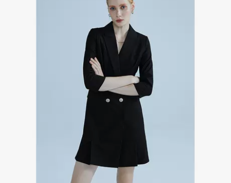 连衣裙TieForHer 职场西装裙优雅气...