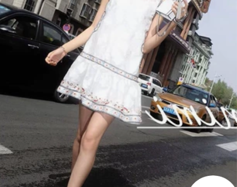 欧洲站2022夏装新款女 刺绣无袖荷叶边黑...