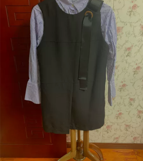 太平鸟衬衫+背心裙,秋款,海军风衬衫,刚衣...