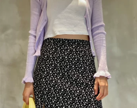 OOHome 瑞典单 清新bm 荷叶边V领...